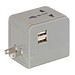 Reiseadapter TRAVEL MATE,grau