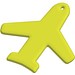 RFX™ H-09 Reflektierender PVC-Anhänger Flugzeugs, neongelb