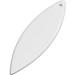 RFX™ H-12 ellipsenförmiger reflektierender TPU-Anhänger, weiss