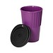Riffel-Kaffeebecher ToGo, 300 ml, behagliches blau/schwarz