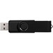Rotate Metallic USB-Stick, schwarz, 8GB