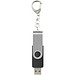 Rotate mit Schlüsselanhänger USB-Stick, schwarz, 4GB