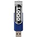 Rotate USB-Stick 3.0 mit Doming, blau, 64GB
