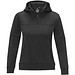 Sayan Kapuzenpullover mit halbem Reißverschluss für Damen, schwarz,  S