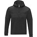 Sayan Kapuzenpullover mit halbem Reißverschluss für Herren, schwarz,  S