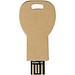 Schlüssel USB-Stick 2.0 aus recyceltem Papier, Kraftpapier, 1GB