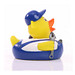 Schnabels® Bade-Ente Mechaniker, gelb/blau