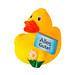 Schnabels® Bade-Ente Ortsschild, gelb