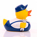 Schnabels® Bade-Ente Schrauber, gelb/blau