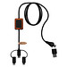 SCX.design C46 5-in-1 CarPlay-Kabel mit Leuchtlogo, schwarz