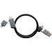 SCX.design C52 100W magnetisches, ultraschnelles 4-in-1 Ladekabel aus rPET, gun metal
