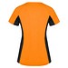Shanghai Sport T-Shirt für Damen, Fluor Orange / schwarz, XL