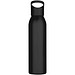 Sky 650 ml RCS-zertifizierte, einwandige Trinkflasche aus recyceltem Edelstahl, schwarz