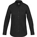 Sphene 165 g/m² Oxford Bluse, schwarz, L