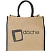 Jute Tragetasche The Large, natur/schwarz