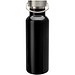 Thor 500 ml RCS-zertifizierte Trinkflasche aus Edelstahl, schwarz