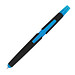 Touch-Kugelschreiber mit Textmarker, blaue Mine, hellblau