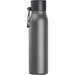 Trinkflasche mit Karabiner, 600ml , anthrazit