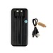 Turbopack 10000mAh Powerbank mit integr. Kabeln aus RCS rABS, schwarz