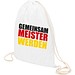 Turnbeutel Fan-Edition mit WM-Motiv Meister plus Logofläche
