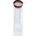 Two Tone Tennissocken, 37-41, White / Black / Orange