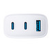 USB Ladegerät GaN 3-Port REEVES-LIMA, weiß