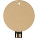 USB-Stick 2.0 rund aus recyceltem Papier, Kraftpapier, 32GB