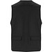 Venera Arbeitsweste mit V-Ausschnitt und mehreren Taschen, 200 g/m2, schwarz, 3XL