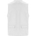 Venera Arbeitsweste mit V-Ausschnitt und mehreren Taschen, 200 g/m2, weiss, 3XL