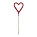Wondercandle Mini mit Wondercard, Herz, rot, 1-seit. Druck