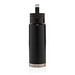 XD COLLECTION Auslaufsichere Vakuum-Flasche mit Tragegriff, 650 ml, schwarz