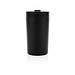 XD COLLECTION Doppelwandiger Vakuum-Becher aus RCS recyceltem SS, schwarz