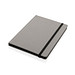 XD COLLECTION GRS-zertifiziertes rPET-A5-Notizbuch, grau, schwarz