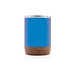 XD COLLECTION Kleine Vakuum-Kaffeetasse aus RCS rSteel & Kork, blau