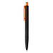 XD COLLECTION Druckkugelschreiber X3 mit Smooth-Touch, blaue Mine, orange/schwarz