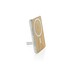 Zen 5000mAh 5W magnetische Bambus-Powerbank aus RCS rPlastik, weiß