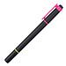 Zweifarbiger Textmarker aus Kunststoff, schwarz