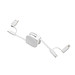 6-in-1 Ladekabel REEVES-SNAKE II, weiß