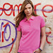 JAMES & NICHOLSON Damen Poloshirt Basic Bio BW, pink, M