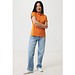 Iqoniq Yosemite Damen Piqué-Poloshirt aus rec. Baumwolle, orange, L