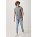 Iqoniq Brett T-Shirt aus recycelter Baumwolle, light heather anthracite, XXL