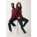 Iqoniq Etosha Lightweight Sweater aus recycelter Baumwolle, burgunderrot, XXS