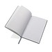 A5 Notizbuch aus recyceltem Leder, Hellgrau