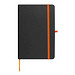A5 Notizbuch mit farbiger Gravur , orange