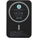Acrab 15 W 5.000 mAh magnetische kabellose Powerbank mit 20 W PD aus recyceltem Kunststoff, schwarz