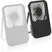 Aervina wiederaufladbarer Tischventilator aus RCS rec. ABS, schwarz