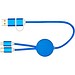 Alasia 30 cm 5-in-1 Kabel aus recyceltem Kunststoff für Datenübertragung und 27W Schnellladung, royalblau