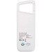 Alkes 12 W 5.000 mAh wasserfeste Powerbank aus recyceltem Kunststoff mit Karabinerhaken, weiss