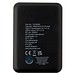 Asama 5000 mAh Typ-C Powerbank aus recyceltem Kunststoff, schwarz