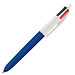 BIC® 4-Farb-Kugelschreiber, blau/weiß